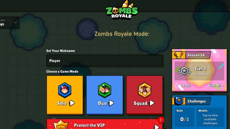 Zombs Royale io Online Multiplayer Game On PC Free - Gameplay