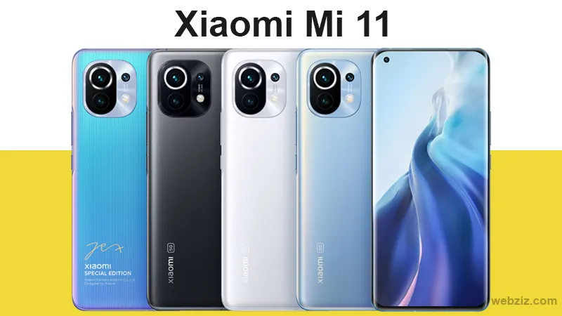 xiami mi 11 special edition, midnight gray, cloud white, horizon blue color smartphone