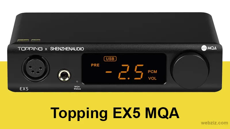 Topping EX5 MQA Dual ES9038Q2M DAC Bluetooth 5