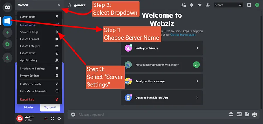 discord general server settings screenshot