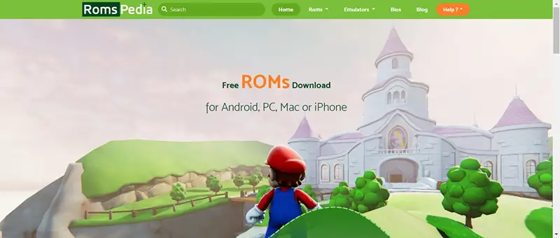 romspedia.com website screenshot