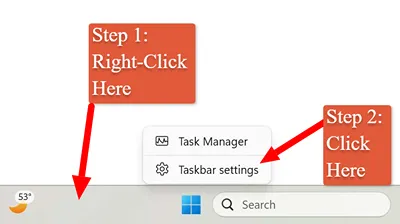 windows 11 taskbar screenshot